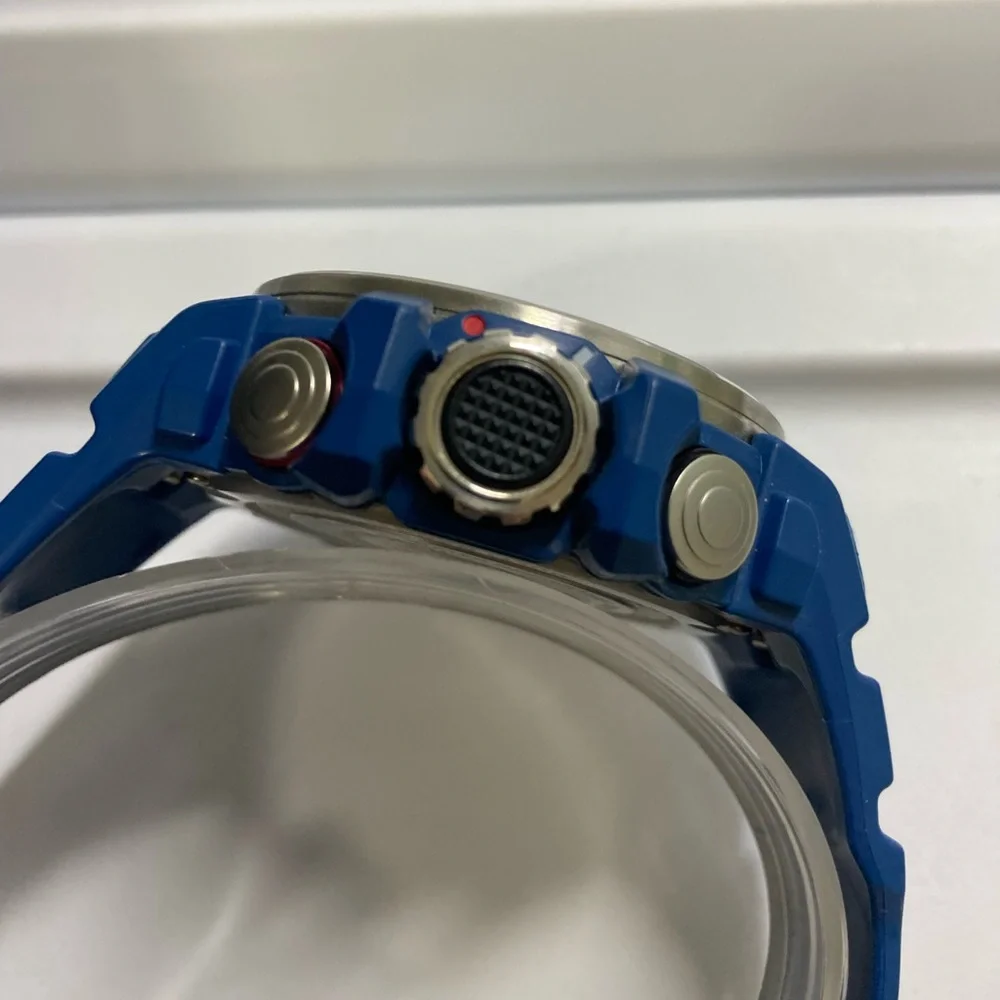 Casio Gshock GWN1000, blue, solar, multiband 6, box, tin, papers, Gulfmaster